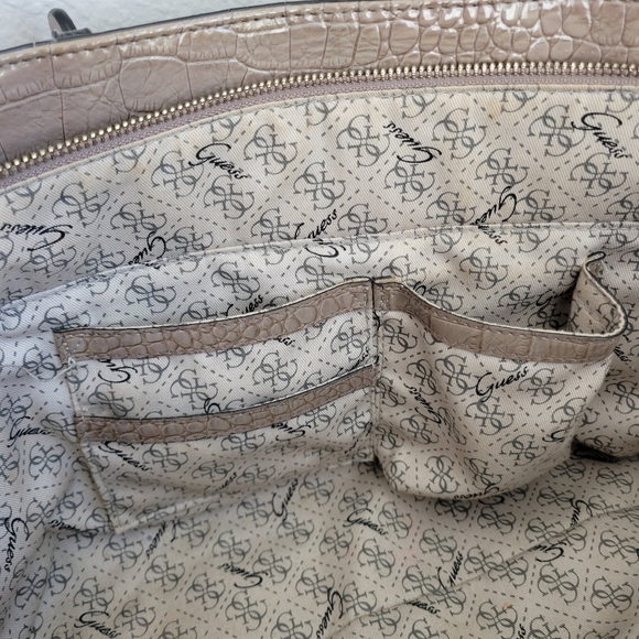 GUESS VINATGE crocodile skin shoulder bag - Picture 11 of 15
